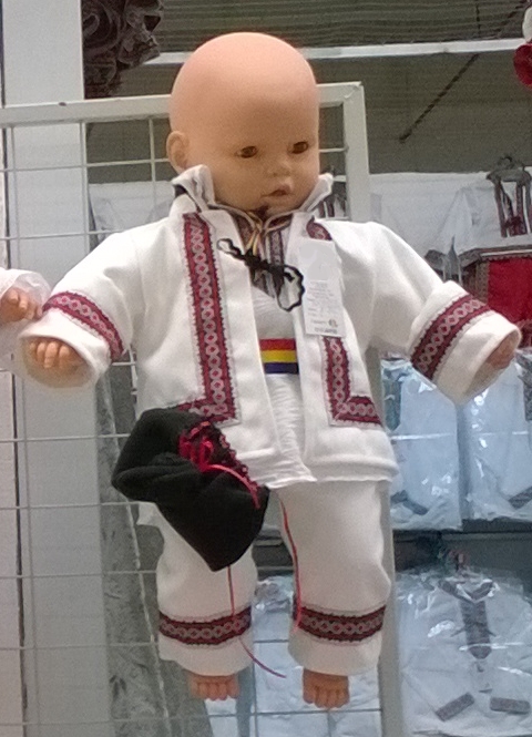 Costum popular traditional pentru botez baieti STEFAN