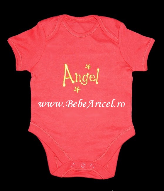 Body cu maneca scurta pentru bebelusi "Angel"