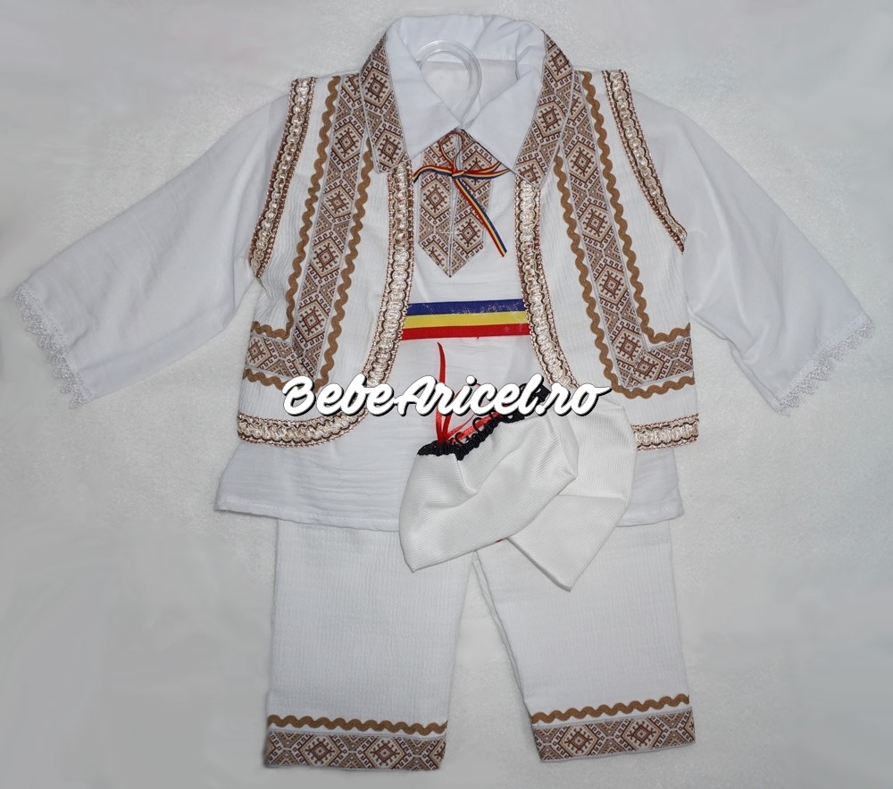 Costum popular traditional pentru botez baieti STEFAN - vesta
