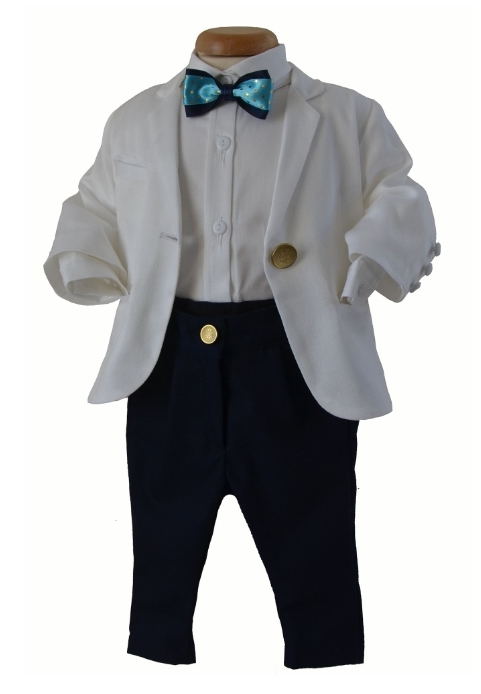 Costum de lux pentru baieti pentru botez, mot, ocazii speciale KEYLOR
