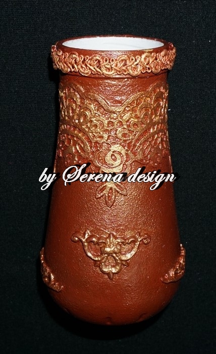Vaza de sticla decorata BAROQUE