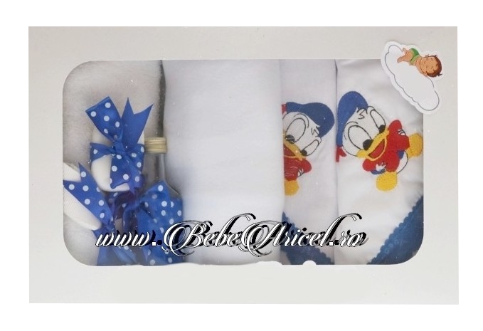 Trusou pentru botez (7 piese) brodat - BABY DONALD