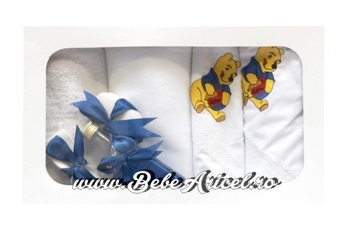 Trusou pentru botez (7 piese) brodat - POOH