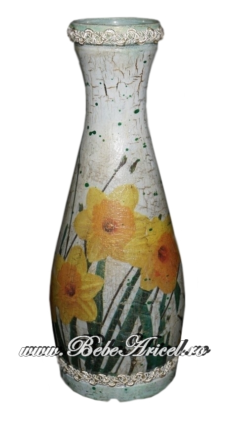 Vaza de sticla decorata SPRING