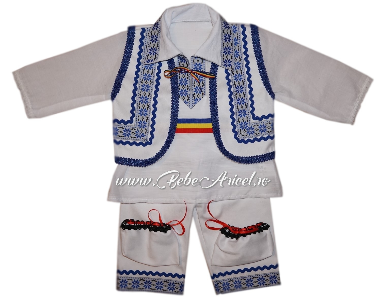 Costum popular traditional pentru botez baieti STEFAN - vesta