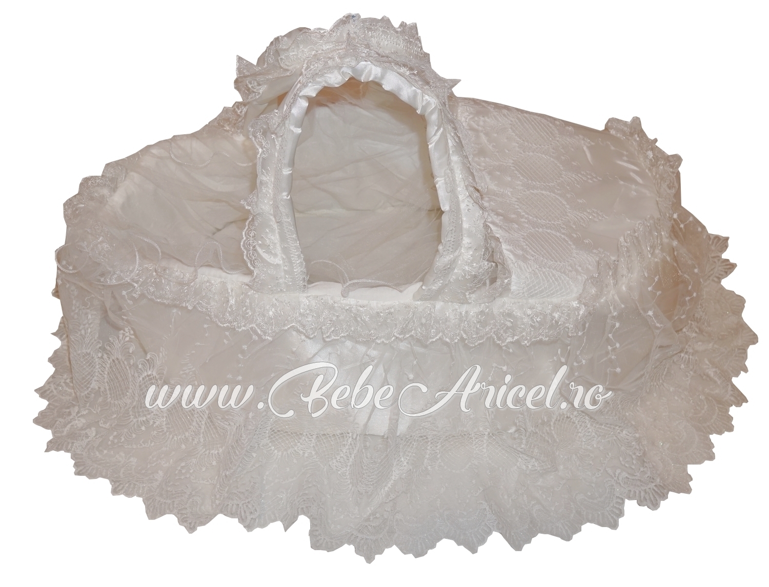 Cosulet portbebe elegant pentru botez LITTLE ANGEL