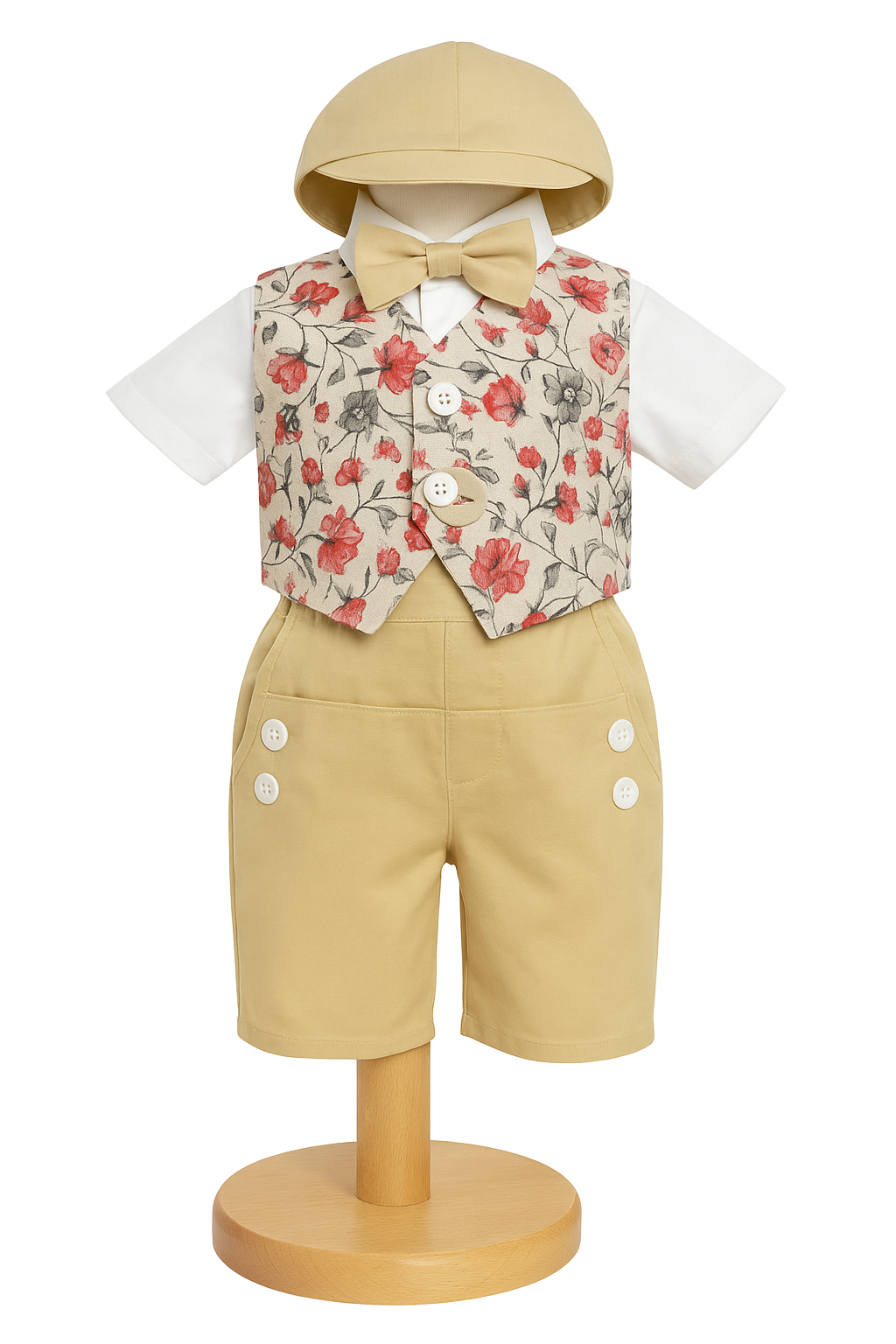 Costum elegant de vara pentru botez pentru baieti TEODOR