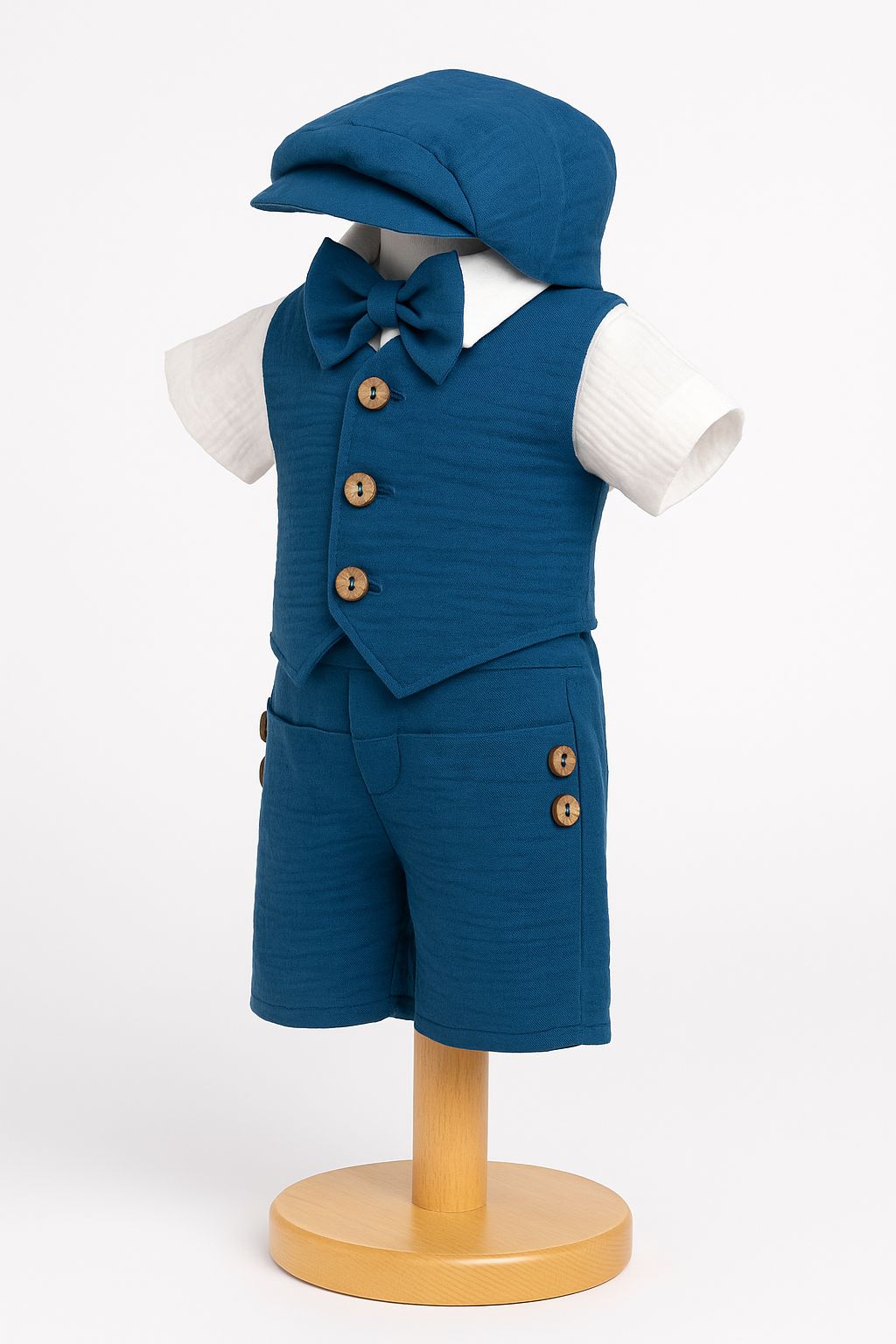 Costum elegant de vara pentru botez pentru baieti TEODOR