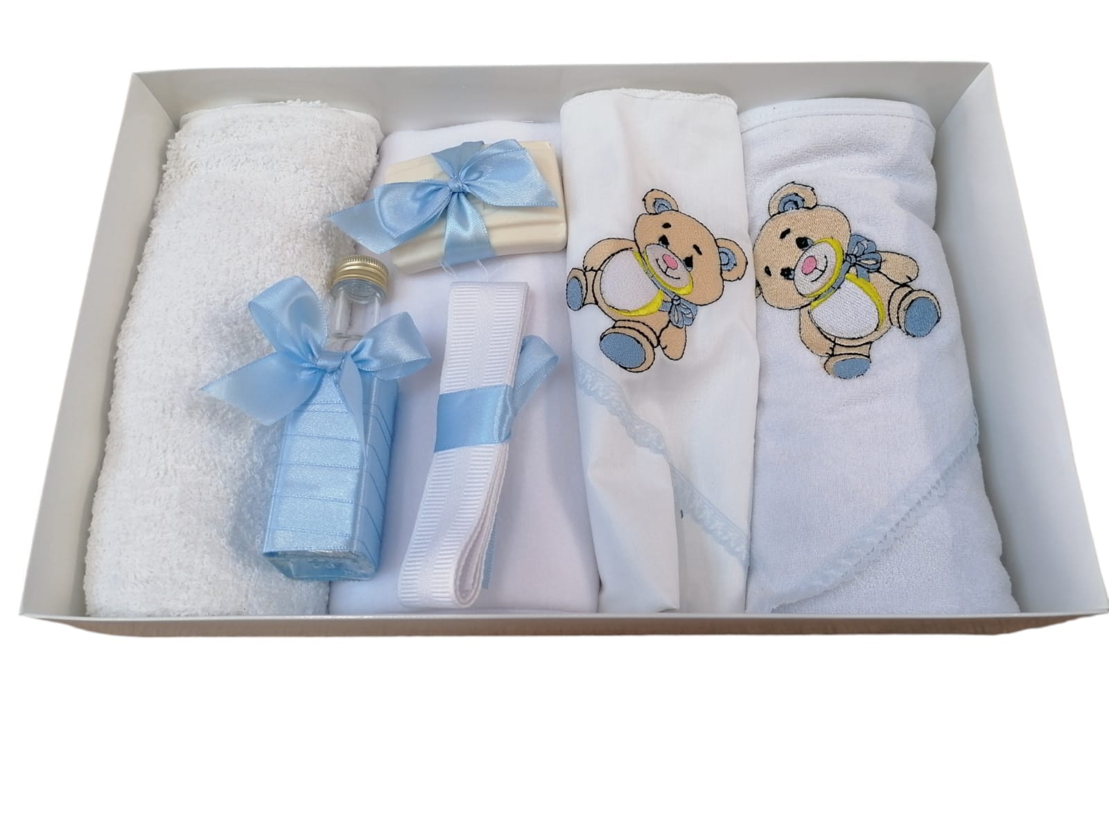 Trusou pentru botez (7 piese) brodat - URSULET 