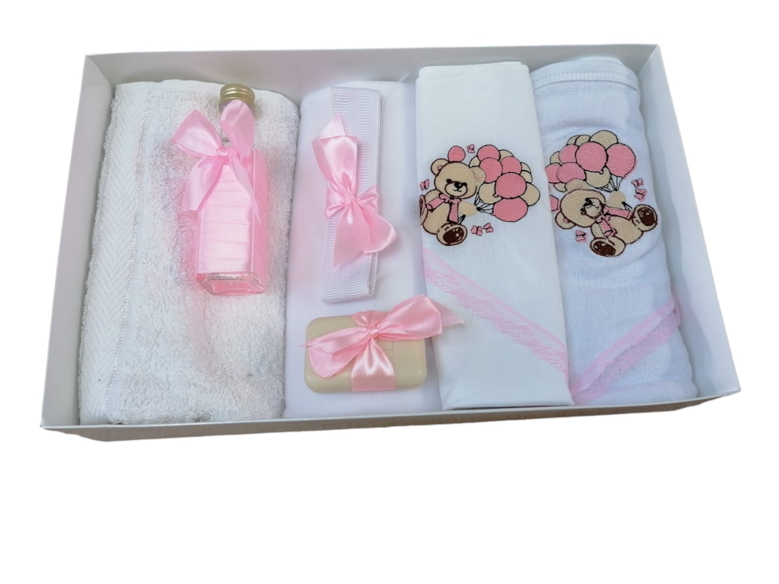 Trusou pentru botez (7 piese) brodat - URSULET 